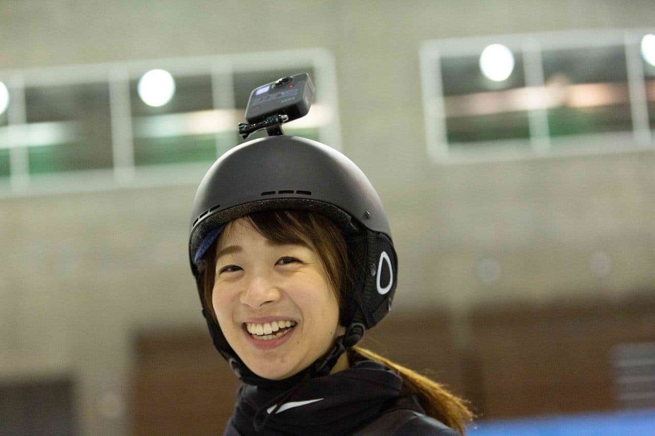 WOMENS SPEEDING SKATING - TEAM PURSUIT Virtual reality shoot in Hokkaido by Fixer Tokyo